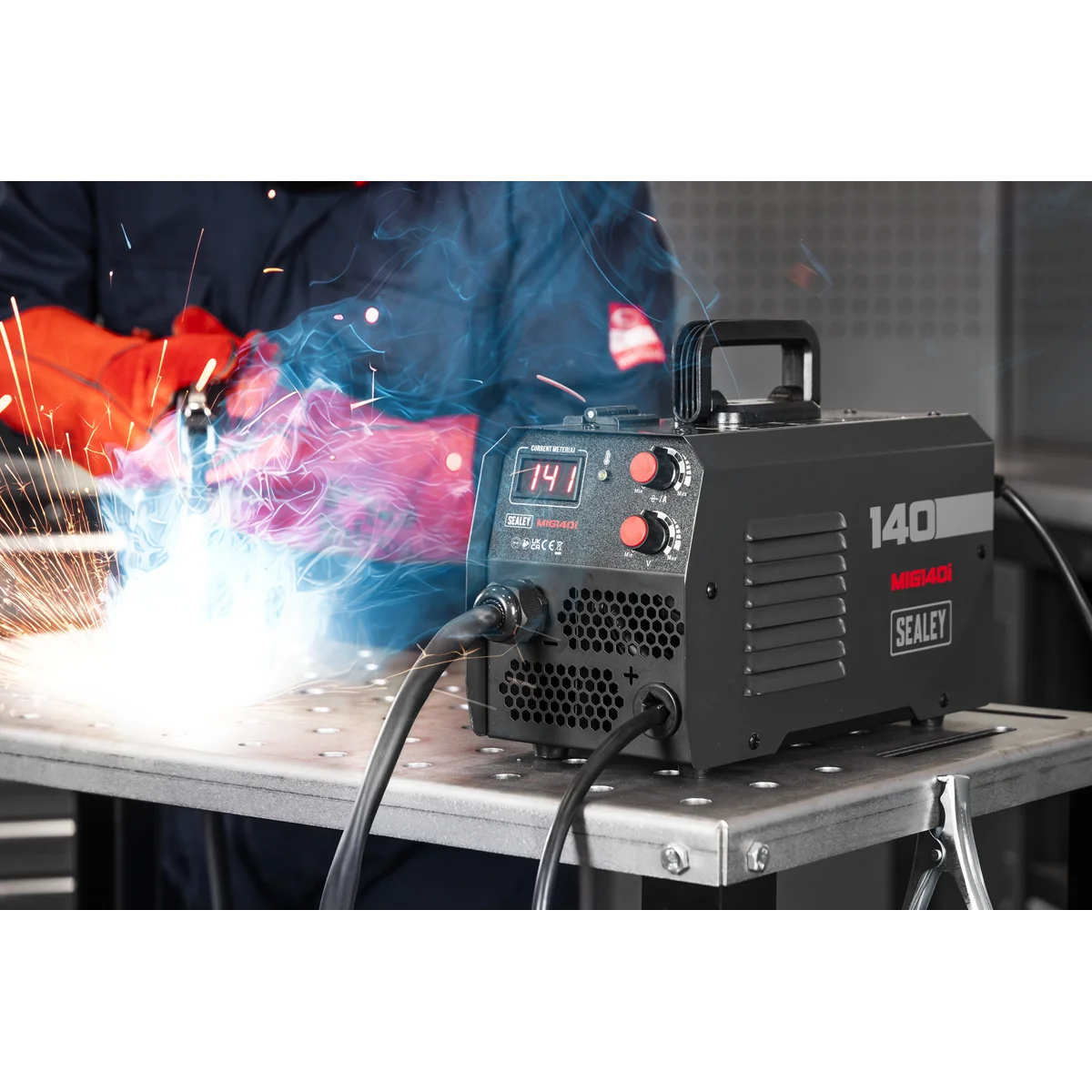 Sealey Flux Cored Gasless MIG Welder 140A Inverter
