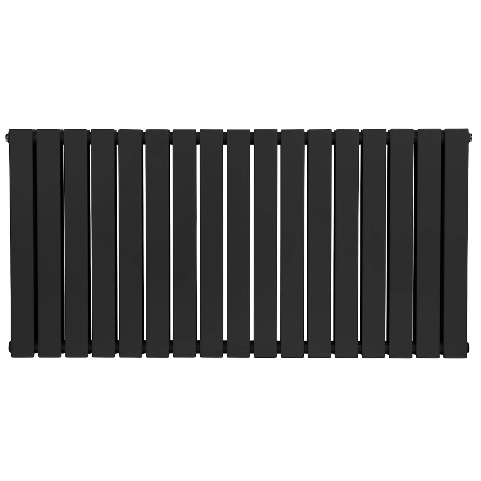 Baridi Horizontal Radiator 600 x 1190mm Double Flat Panel Black