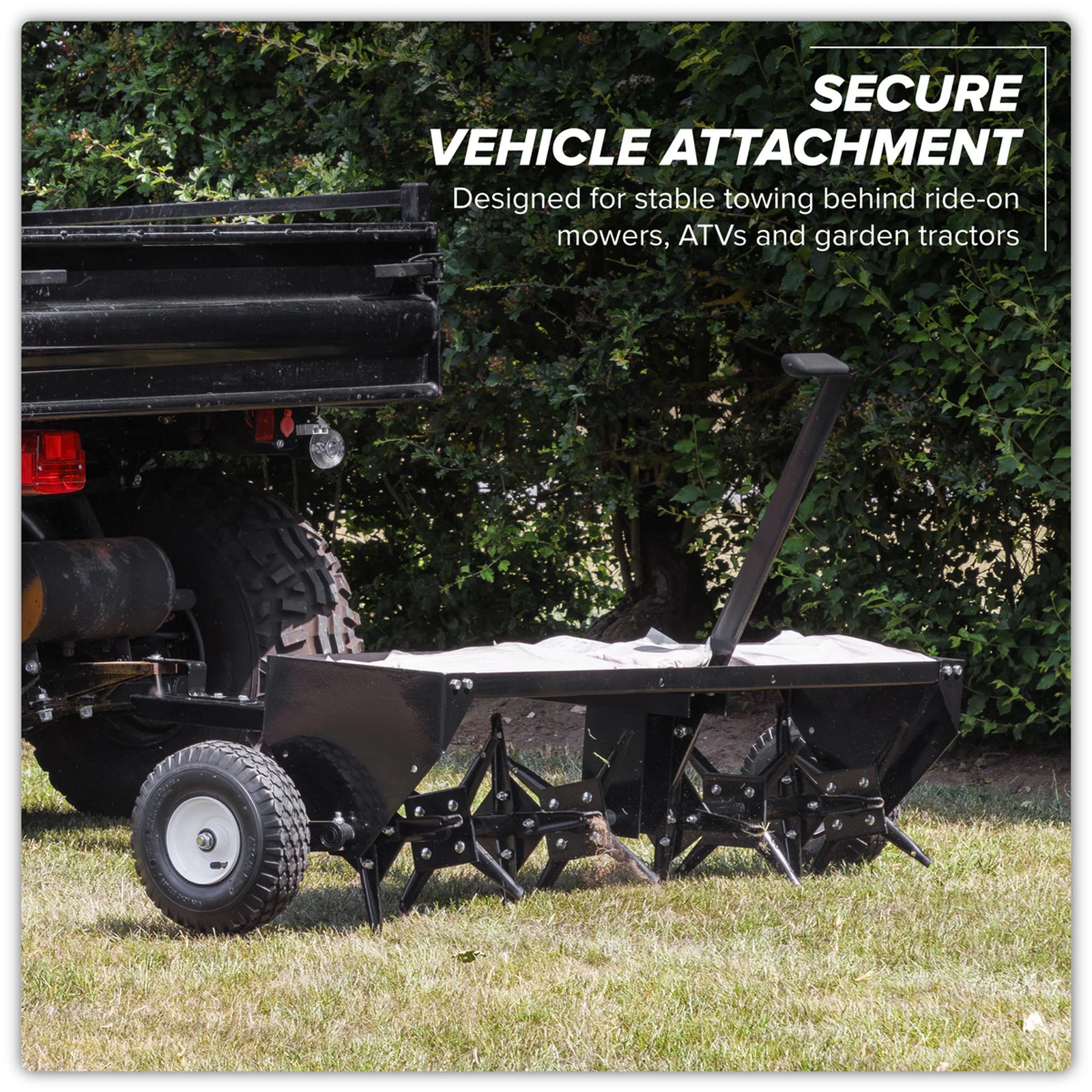 Sealey 48" Tow Behind Plug Aerator SLA48T - 95kg Capacity