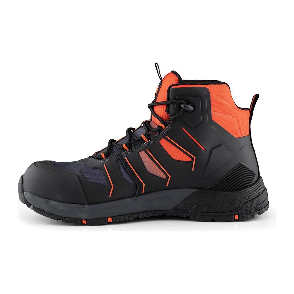Scruffs Glide Safety Boot Black / Orange Size 8 / 42