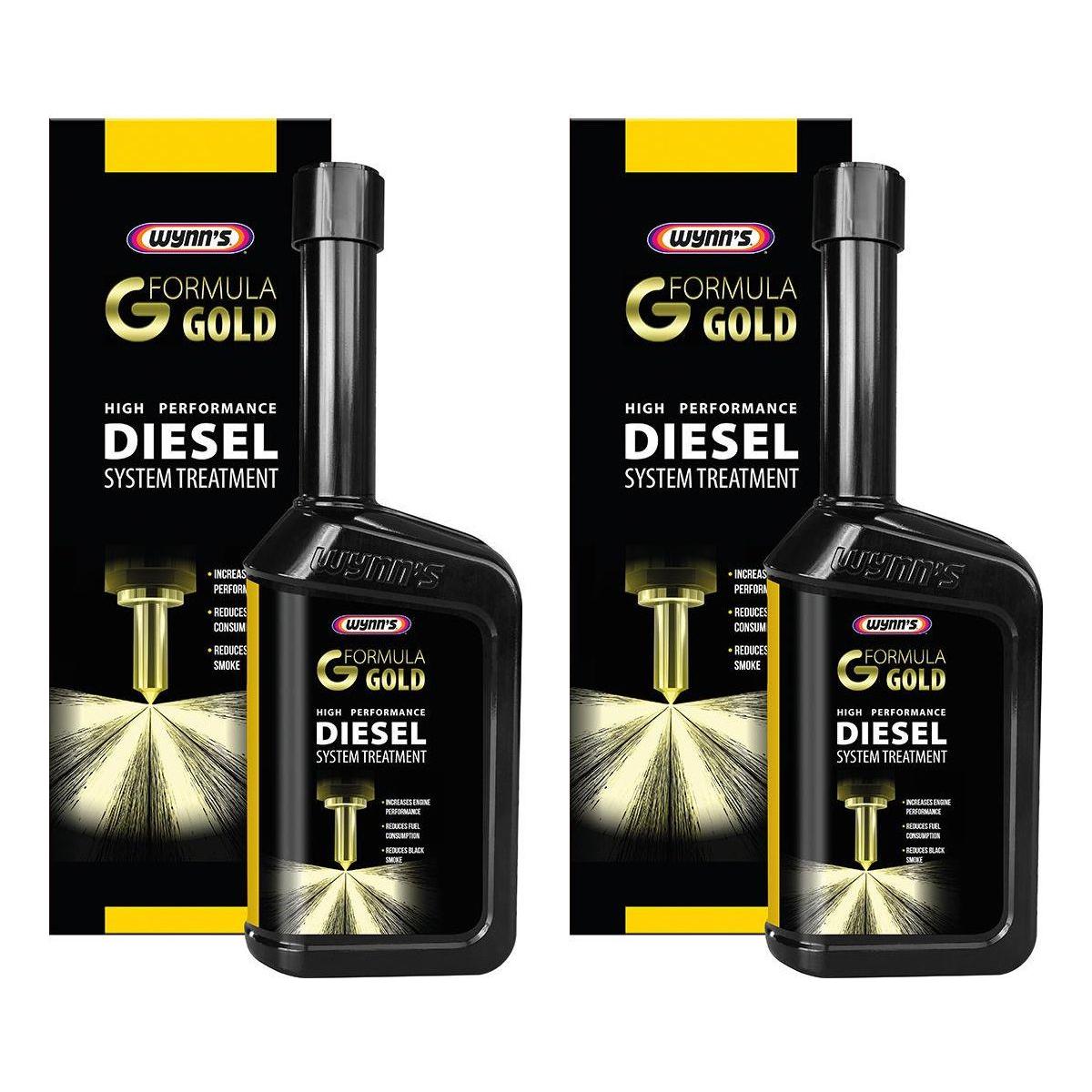 2x Wynns Formula Gold Powerful Diesel Fuel System Injector Cleaner Treatment 500ml