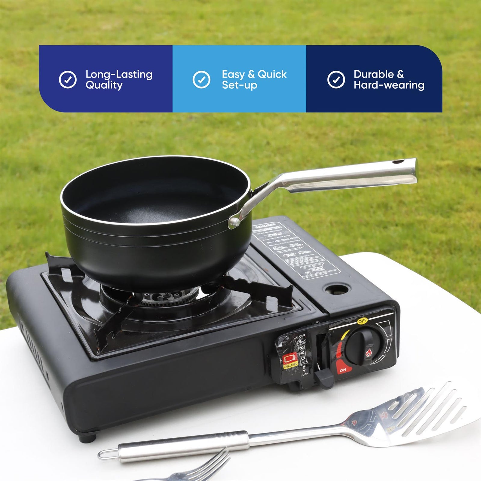 Leisurewize Gourmet1 Single Burner Portable Gas Cooking Stove