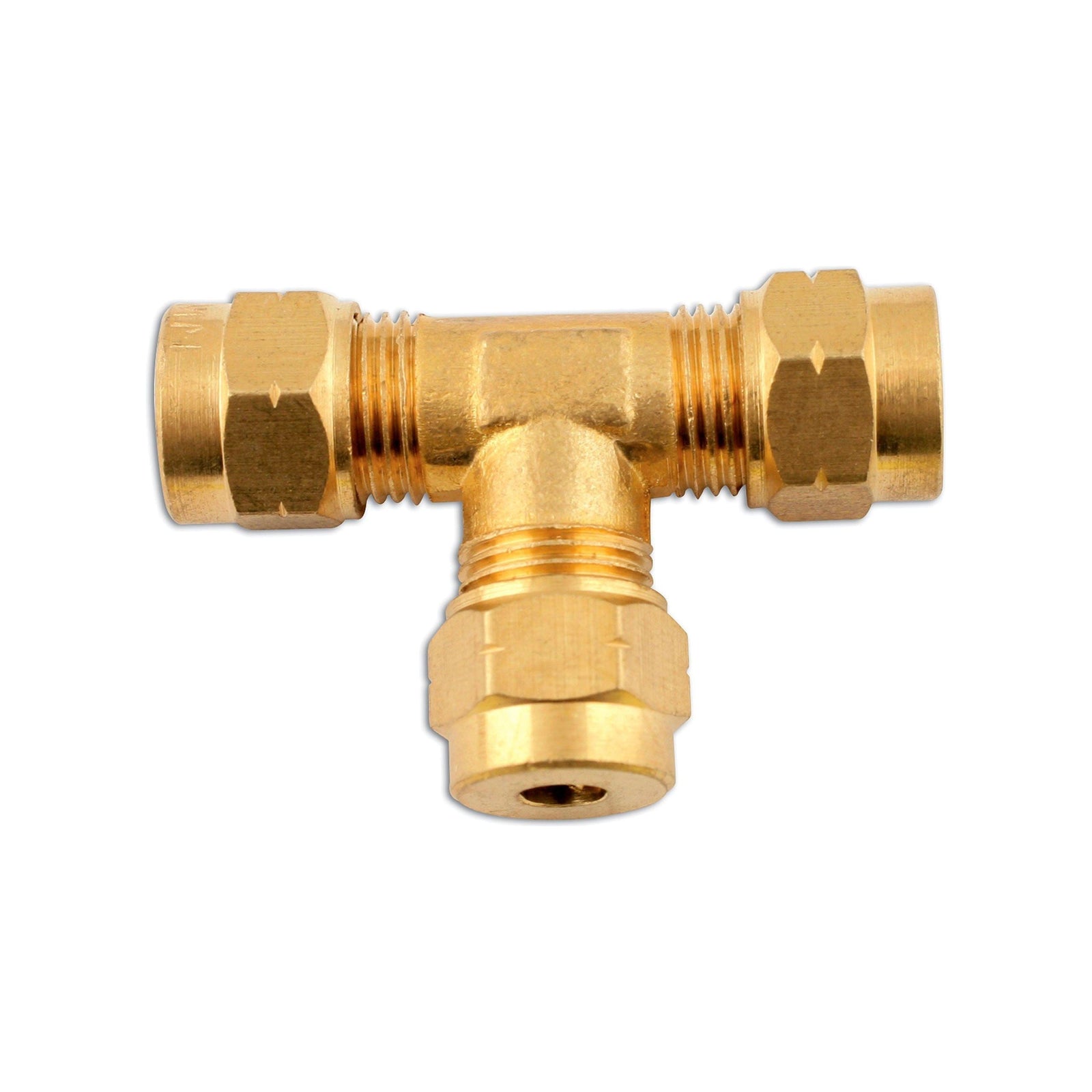 Tool Connection Brass Coupling Tee Piece 8mm 5pc 31122