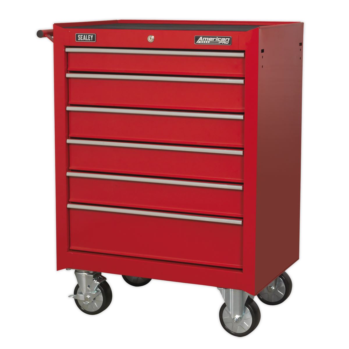 Sealey Rollcab 6 Drawer with Ball-Bearing Slides - Red