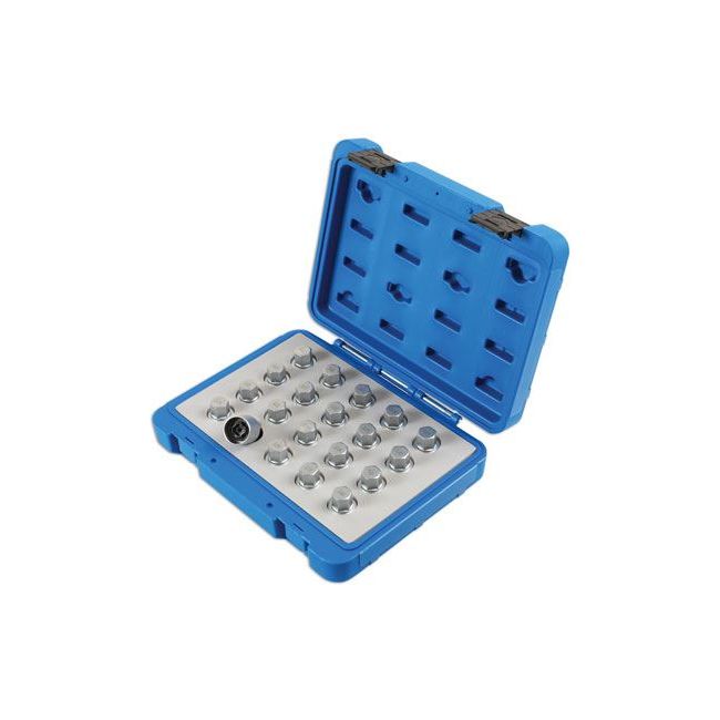 Laser Locking Wheel Nut Key Set 20pc - for Vauxhall, Opel 6862