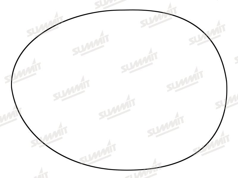 Summit Stick-On Standard Mirror Glass fits BMW Mini Cooper 14 on LHS