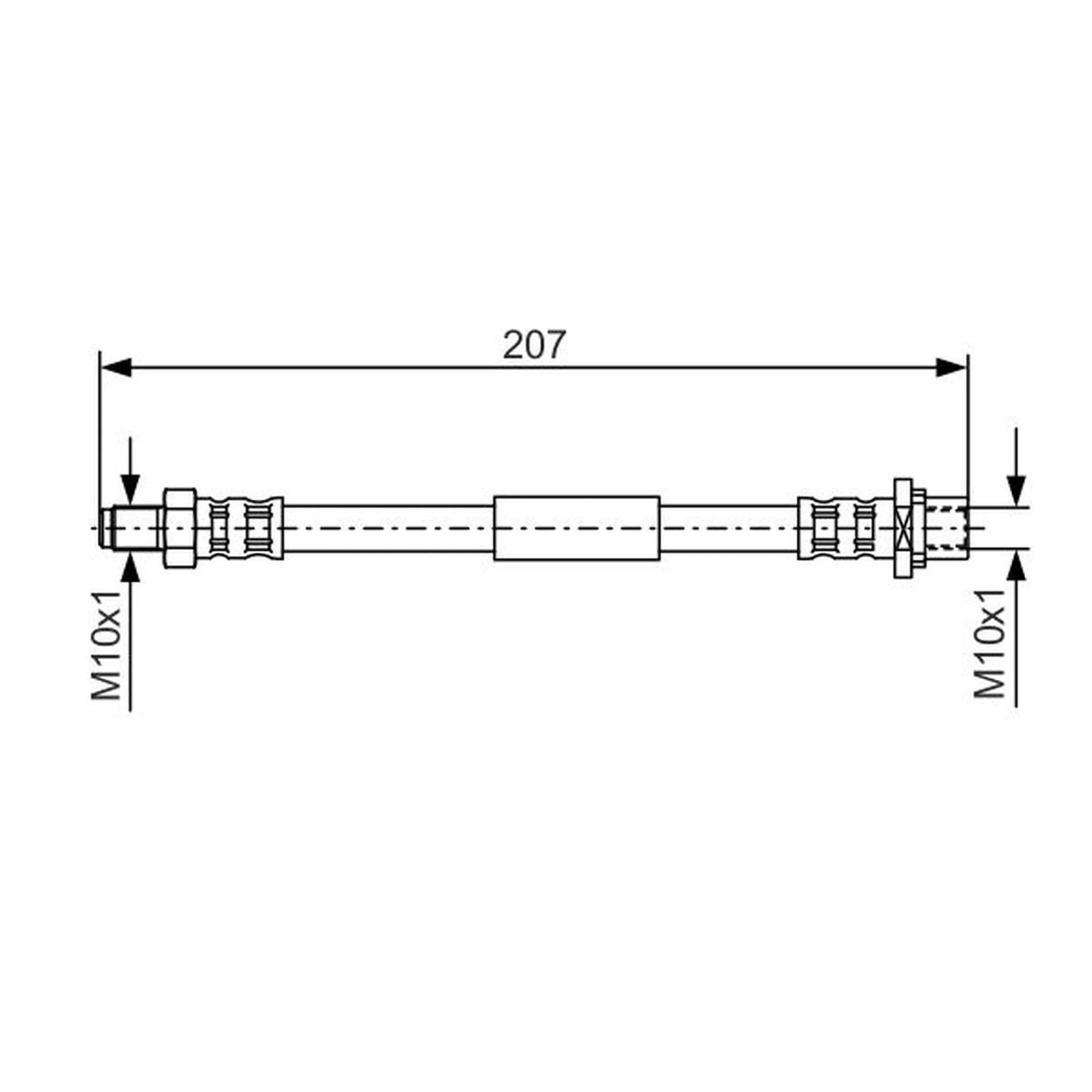 Bosch Brake Hydraulic Hose Line outer 1 987 476 974