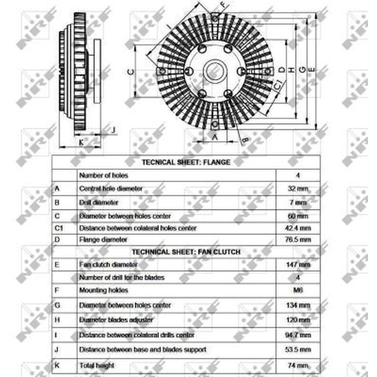 NRF Radiator Fan Clutch 49556