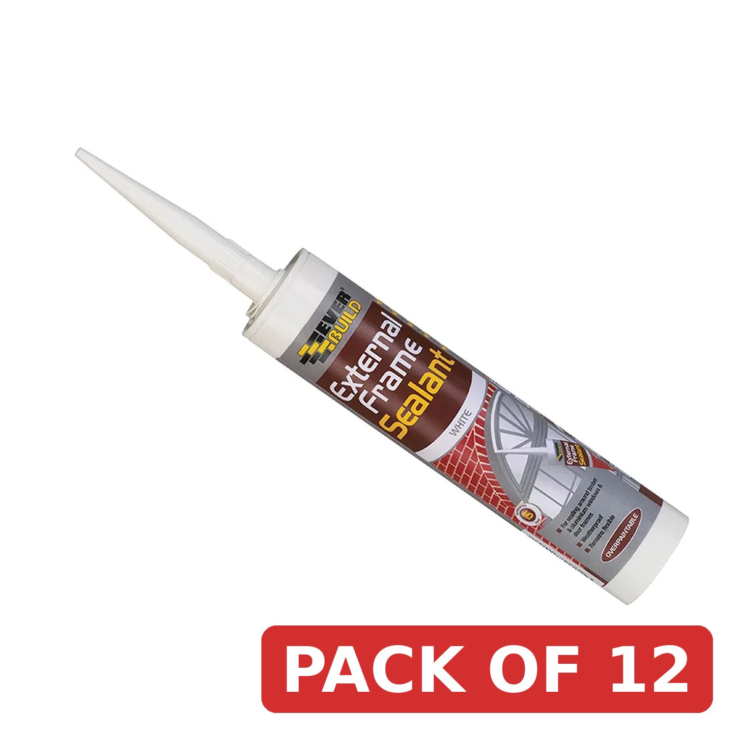 Everbuild Sika External Frame Acrylic Sealant Brown 290ml - 483170