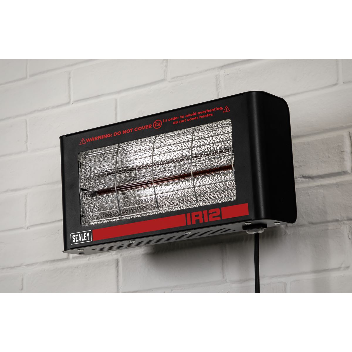 Sealey Wall Mounting Infrared Quartz Heater 1.2W/230V IR12