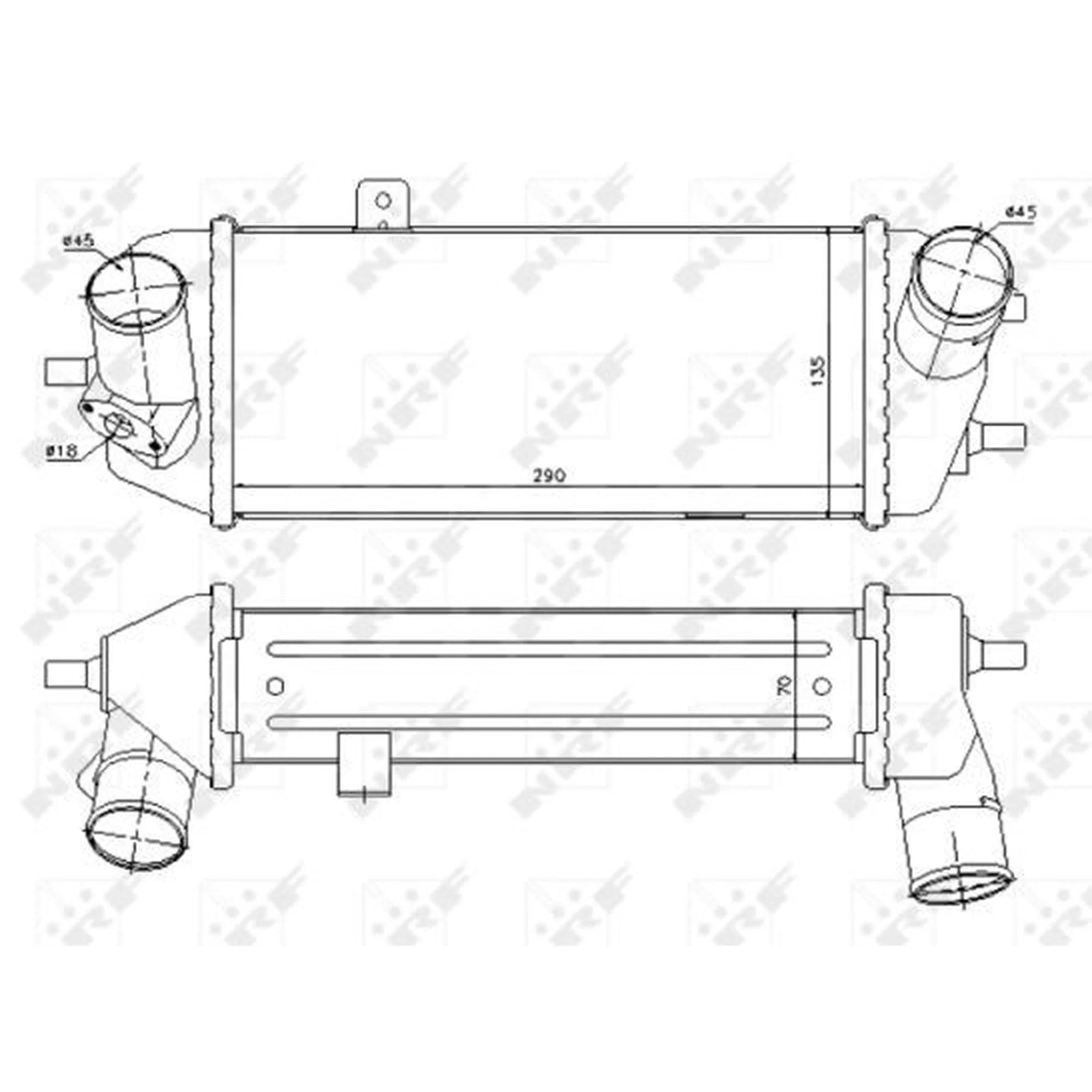 NRF Intercooler (Charge Air Cooler) 30327