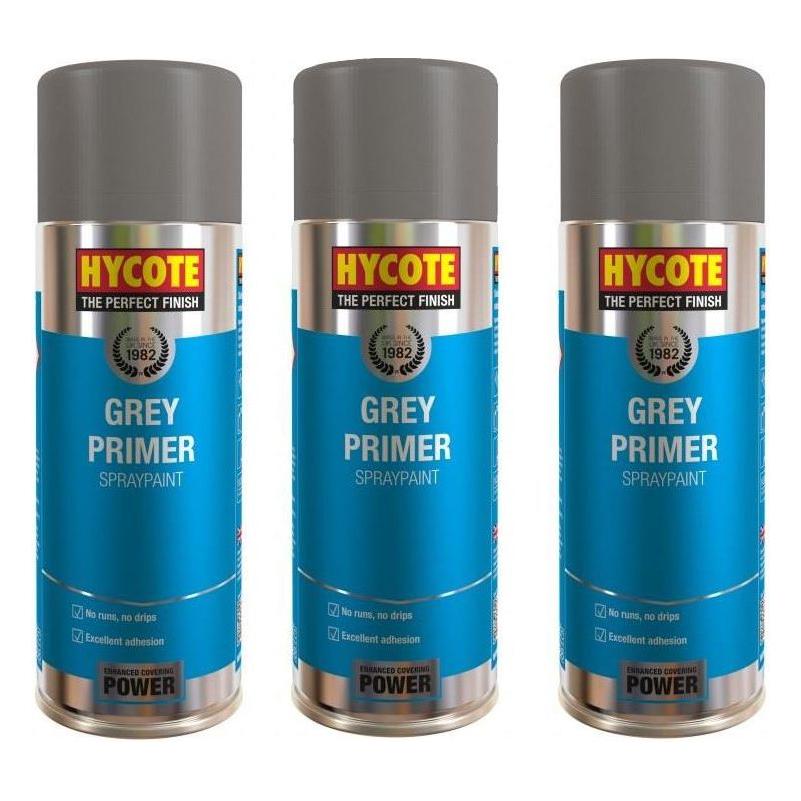 4x Hycote XUK03015 Grey Primer 400ml C/O