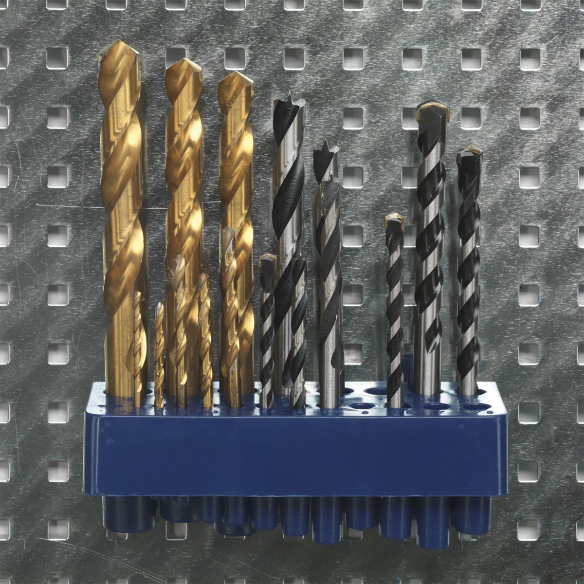 Siegen 34pc Wall Tool Storage Pegboard Set 460 x 560mm Garage Tool Rack Tidy