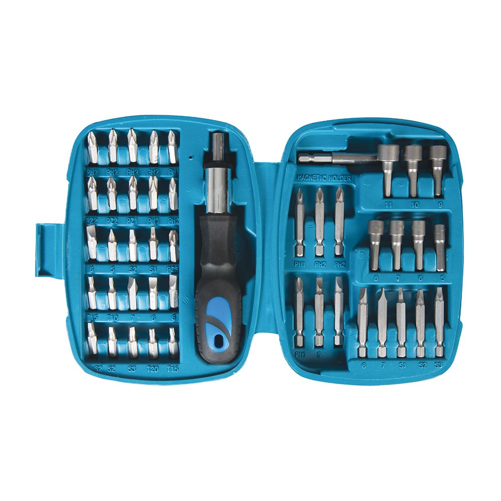 Silverline Ratchet Screwdriver Bit & Socket Set 45pce 45pce