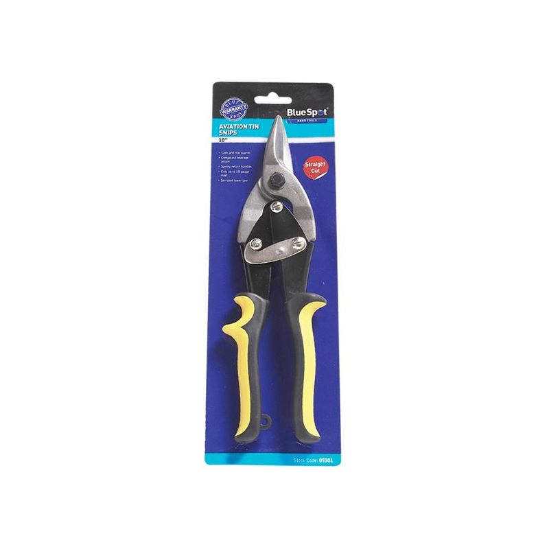 Bluespot Tools Aviation Tin Snips Straight Cut 250mm (10in)
