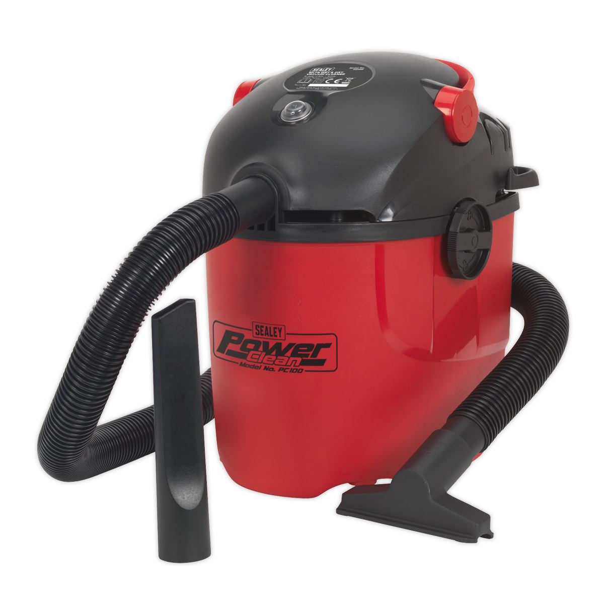 Sealey Vacuum Cleaner Wet & Dry 10ltr 1000W/230V PC100