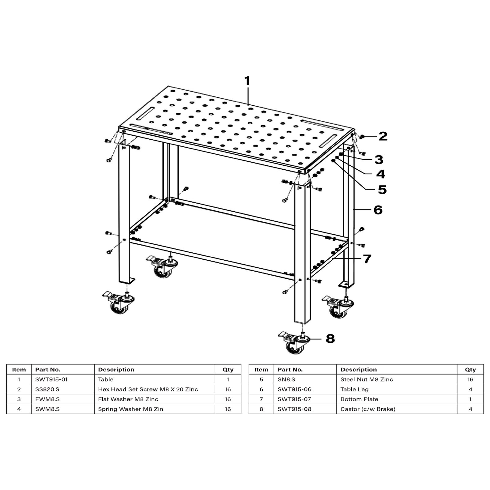 Sealey Bottom Plate SWT915-07