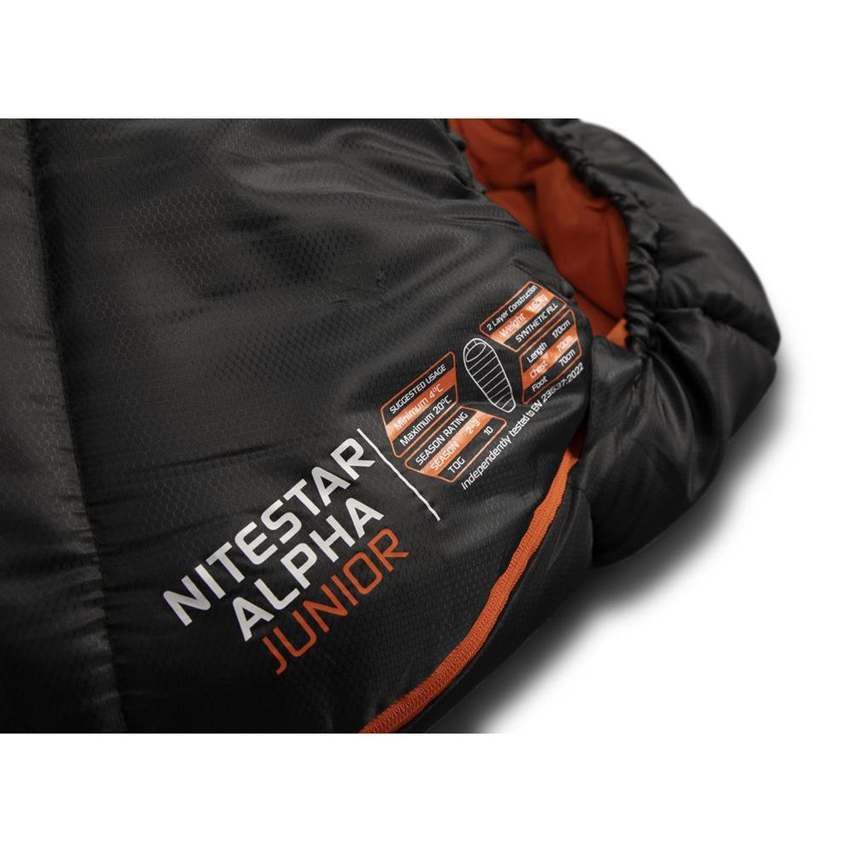 Vango Nitestar Alpha Junior Kids Pirate Black Single Sleeping Bag