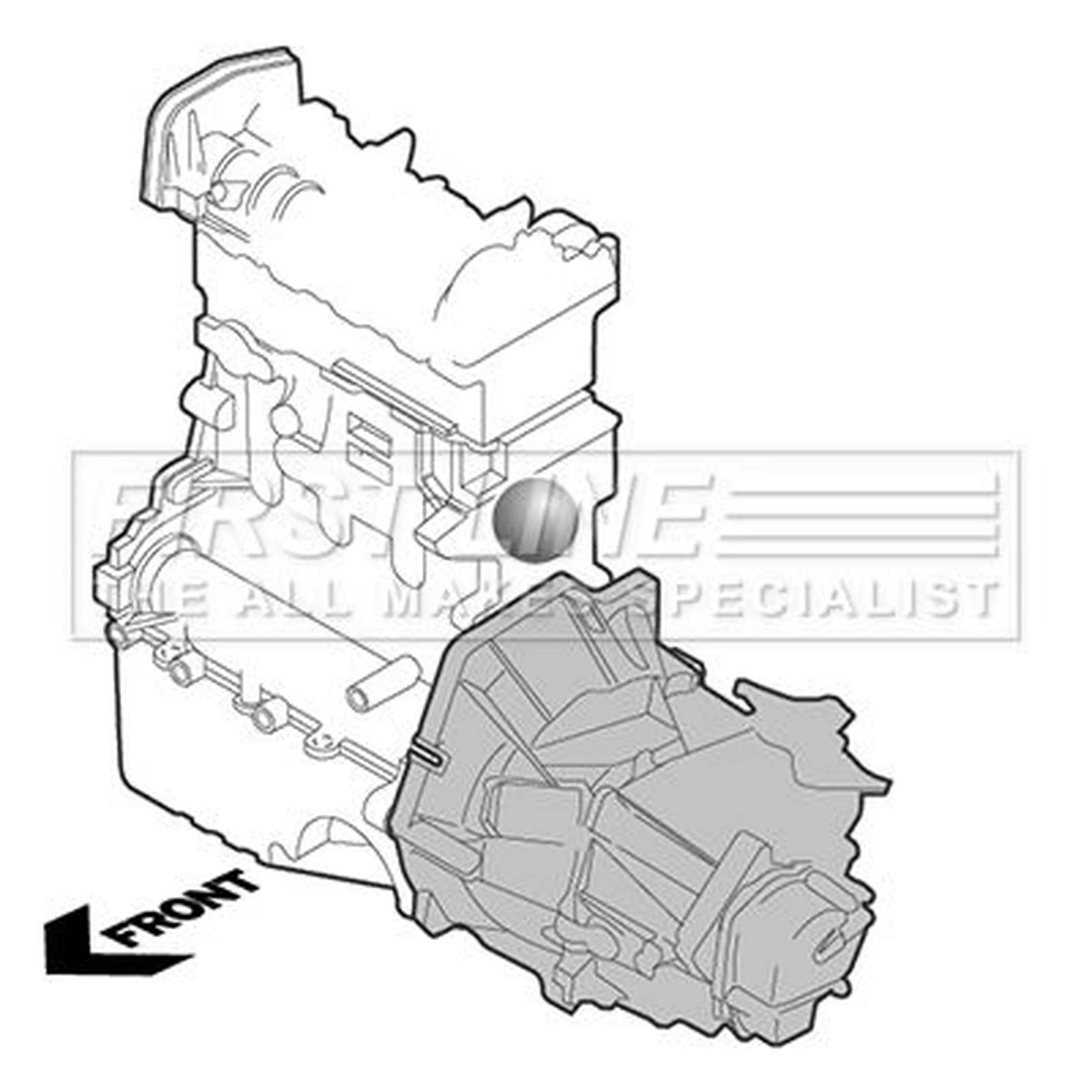 First Line Engine Mount Mounting fits Nissan Cube 2010 on 1.5