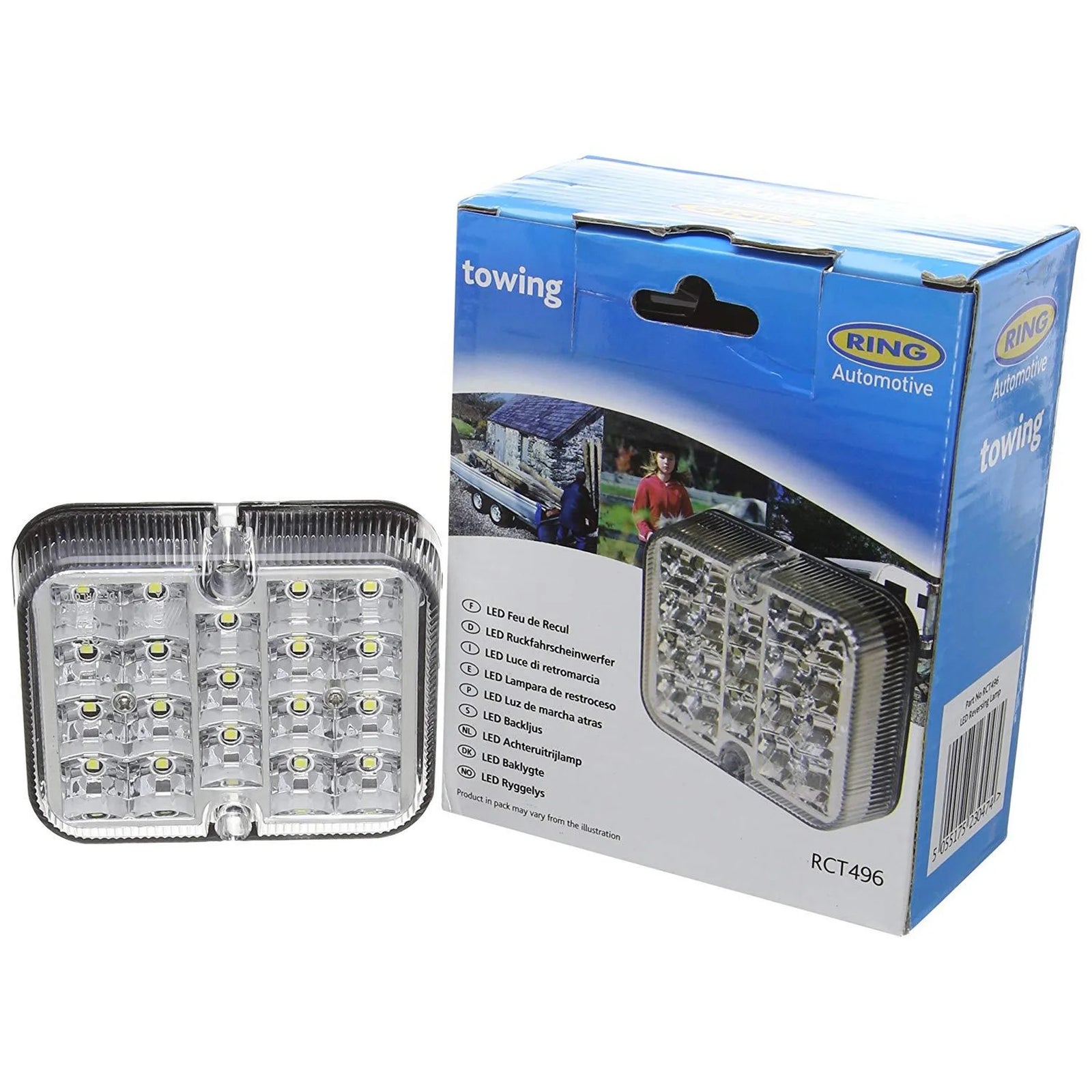Ring Automotive 12v White LED Reversing Light Lamp Unit By Ring E Approved