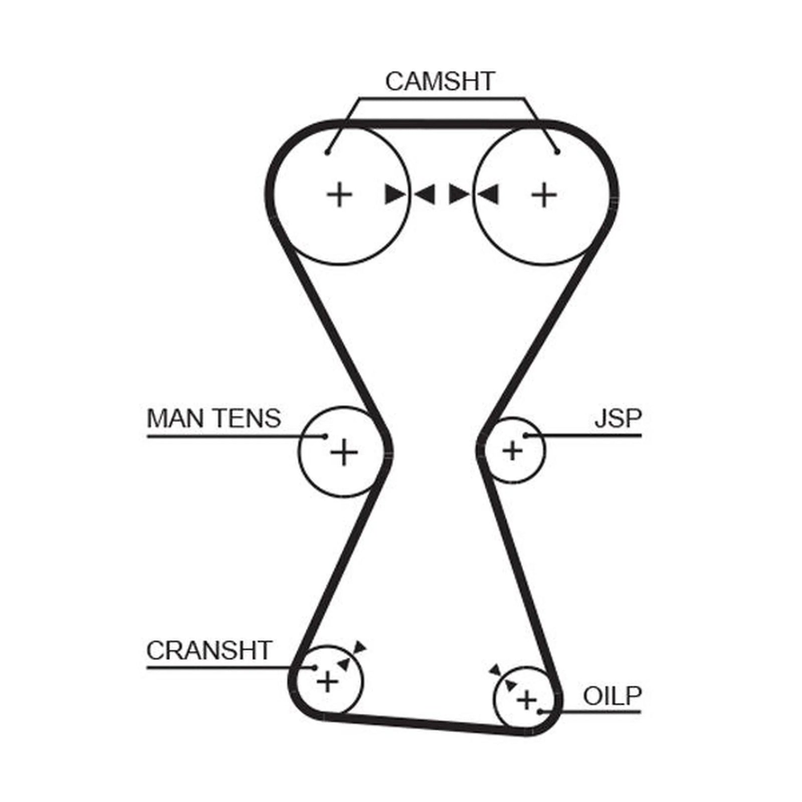Gates Timing Belt Cambelt 153 Teeth T167RB1