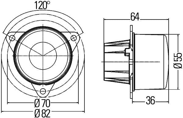 Hella Direction Indicator Light 2BA 011 172-017