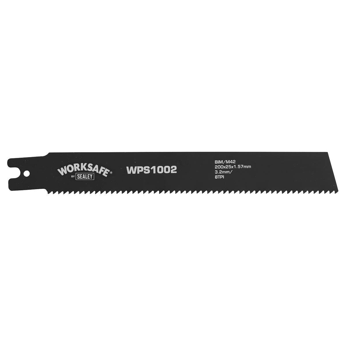 Sealey Pipe Saw Blade 200 x 25 x 1.7mm 8tpi Pack of 5 WPS1002