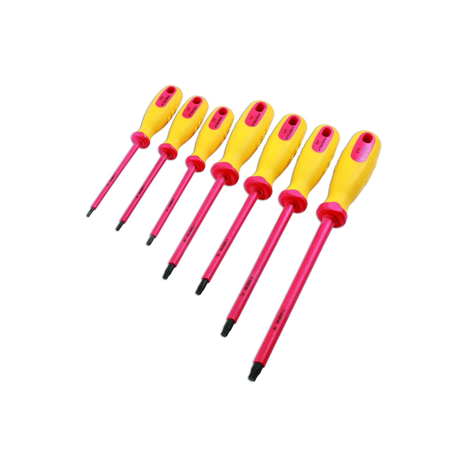 Laser Insulated Star Screwdriver Set 7pc 7448