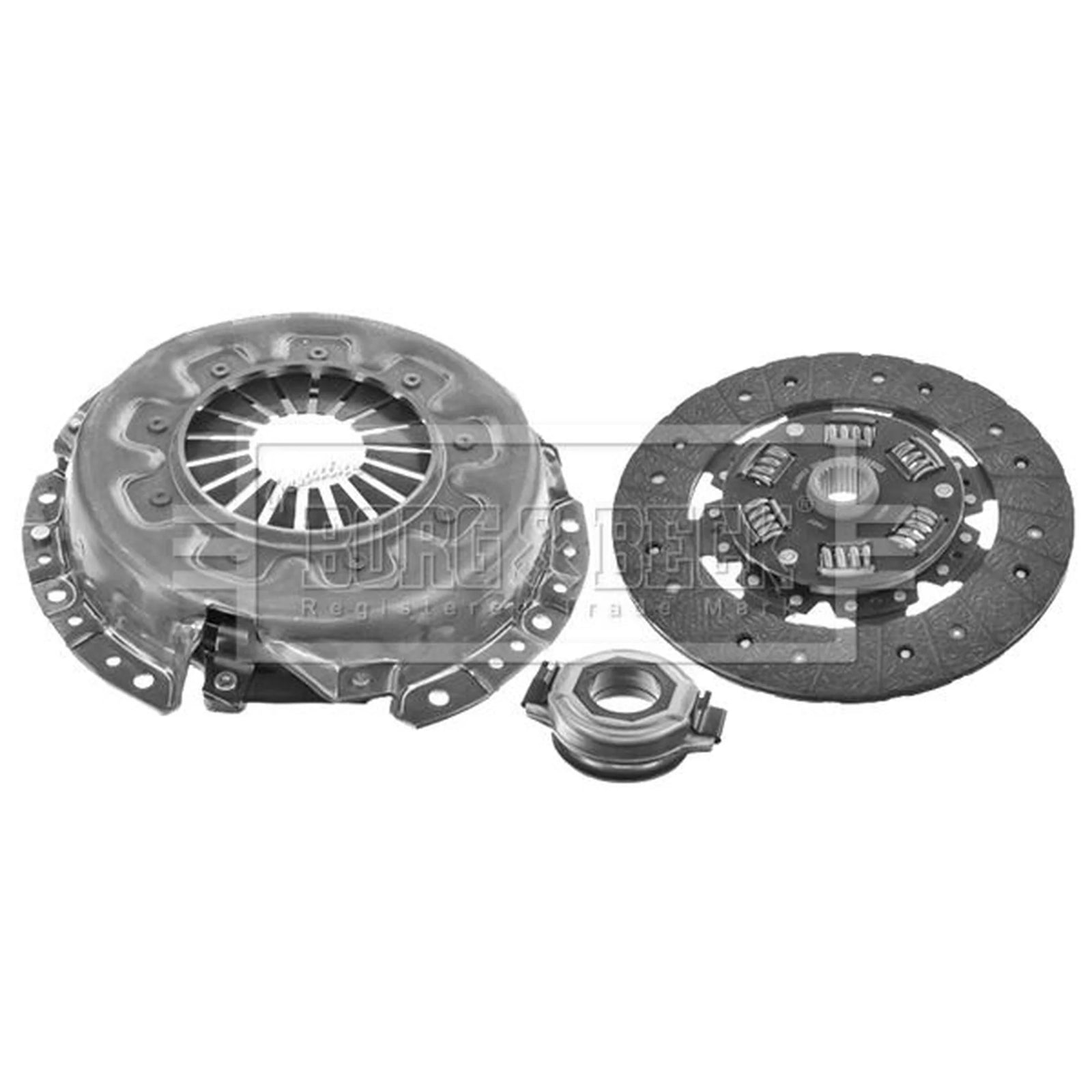 Borg & Beck Clutch Kit Set 3pc 240mm HK6136