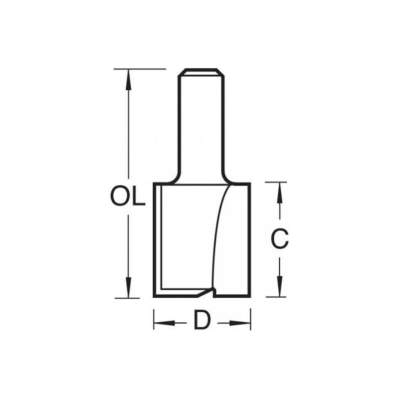 Trend 4/6 x 1/4 TCT Two Flute Cutter 20.0 x 25mm
