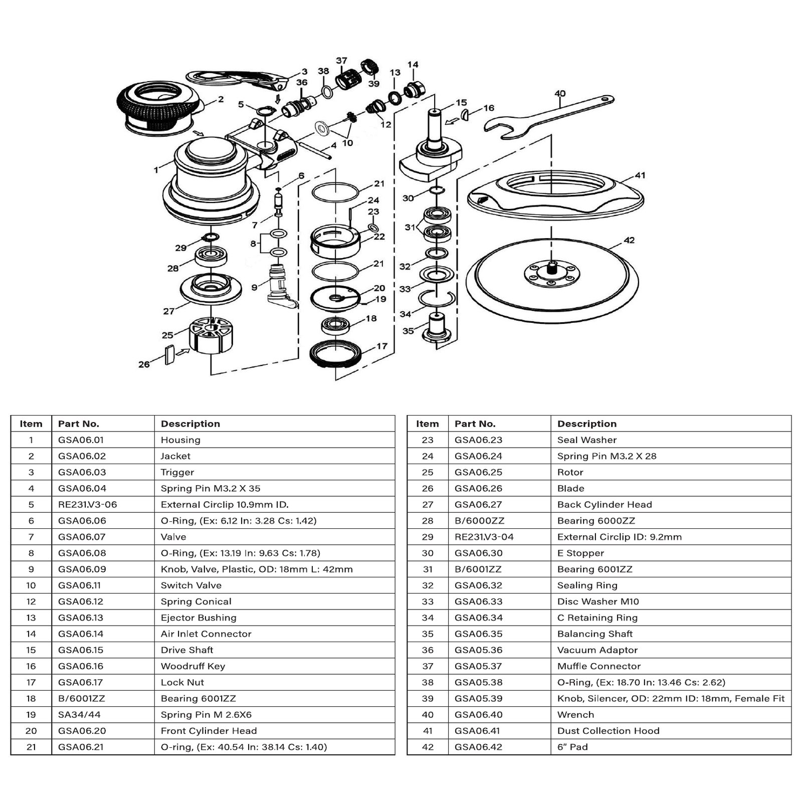 Sealey Vacuum adaptor GSA05.36