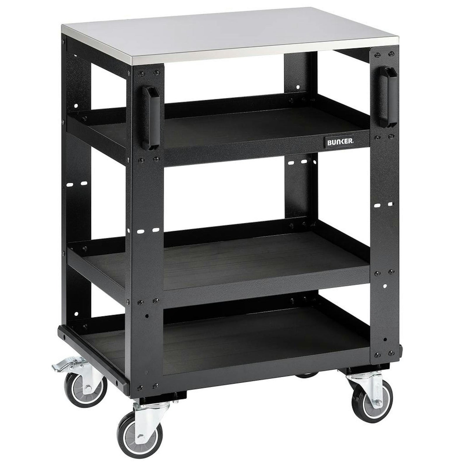 Draper BUNKER Modular 3 Tier Tool Trolley, 646mm
