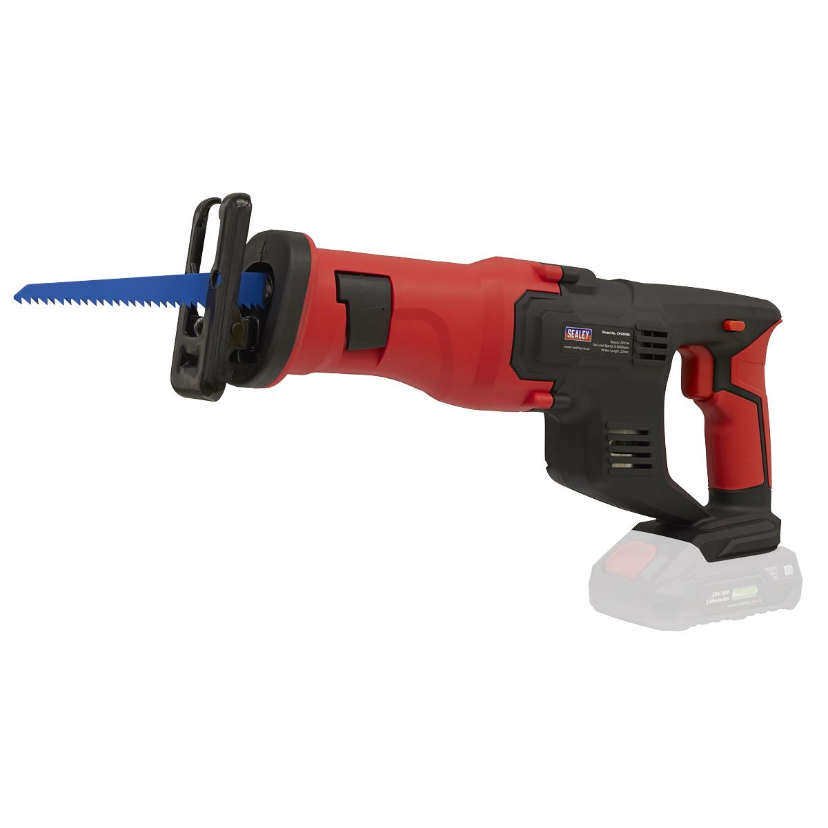 Sealey Cordless Reciprocating Saw Kit 20V SV20 Series 2 Batteries CP20VRSKIT