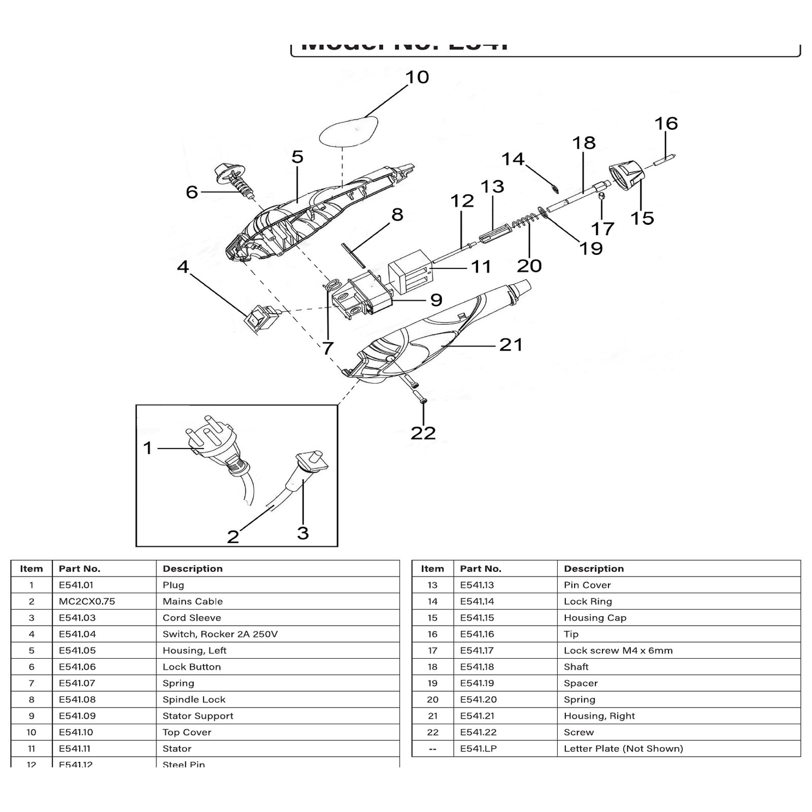 Sealey Cord sleeve E541.03