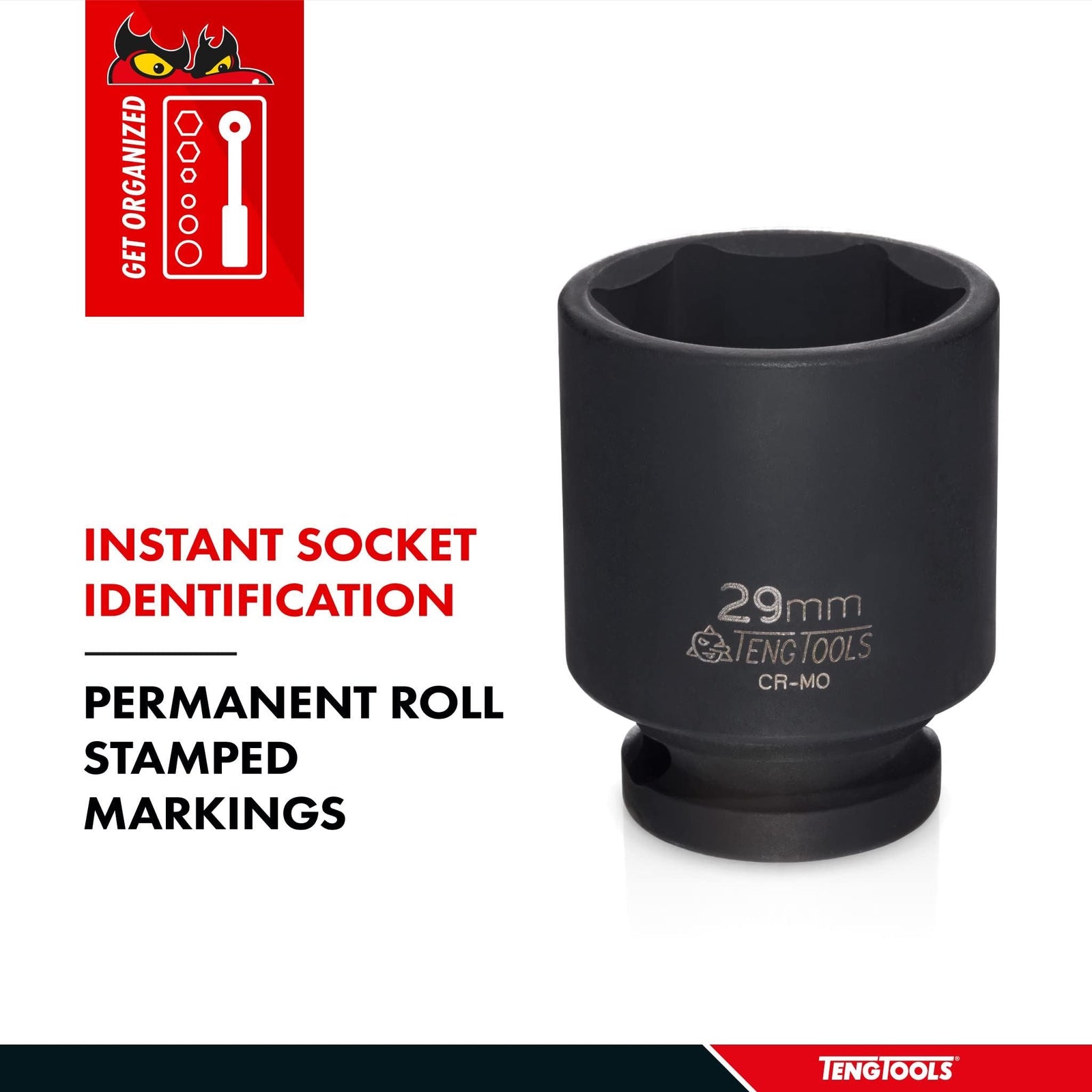 Teng Tools 1/2" Impact Socket DIN AF 3/8"