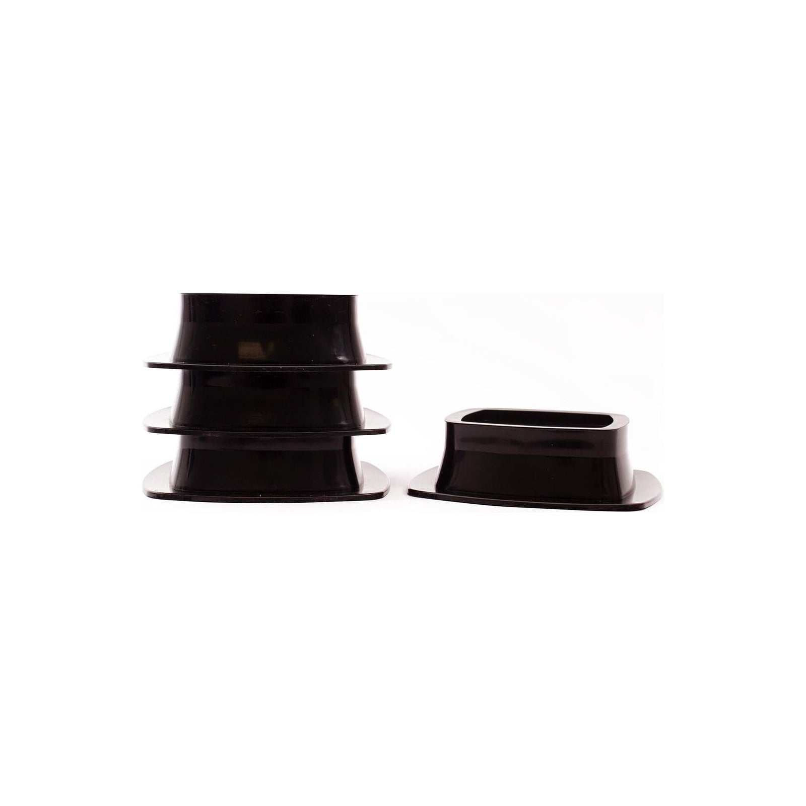 Stak-a-Set 4 Stackable Bases Extend Corner Steady Blocks Jack Up Caravan Trailer