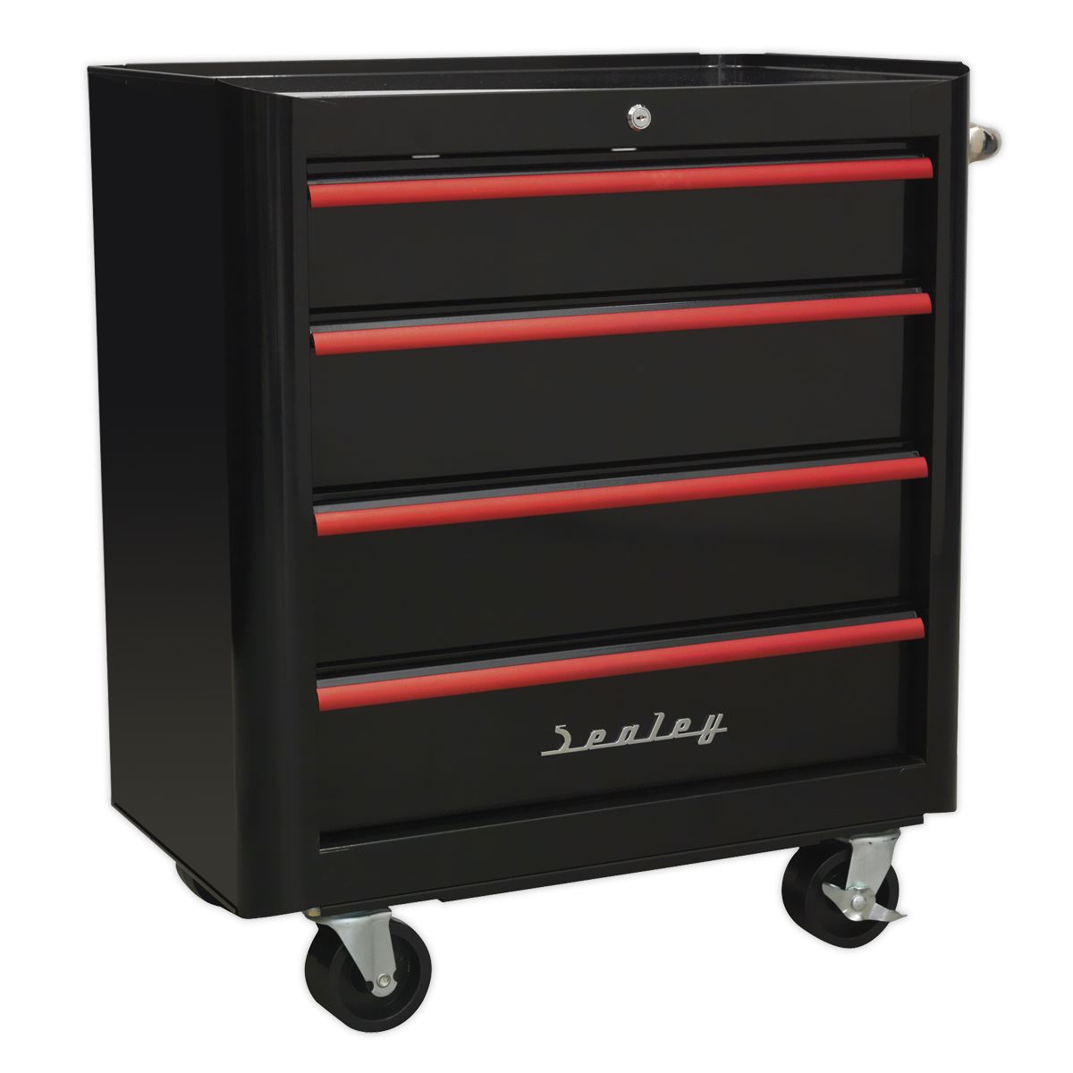 Sealey Retro Style Topchest Mid-Box & Rollcab Combination 10 Drawer Black with R