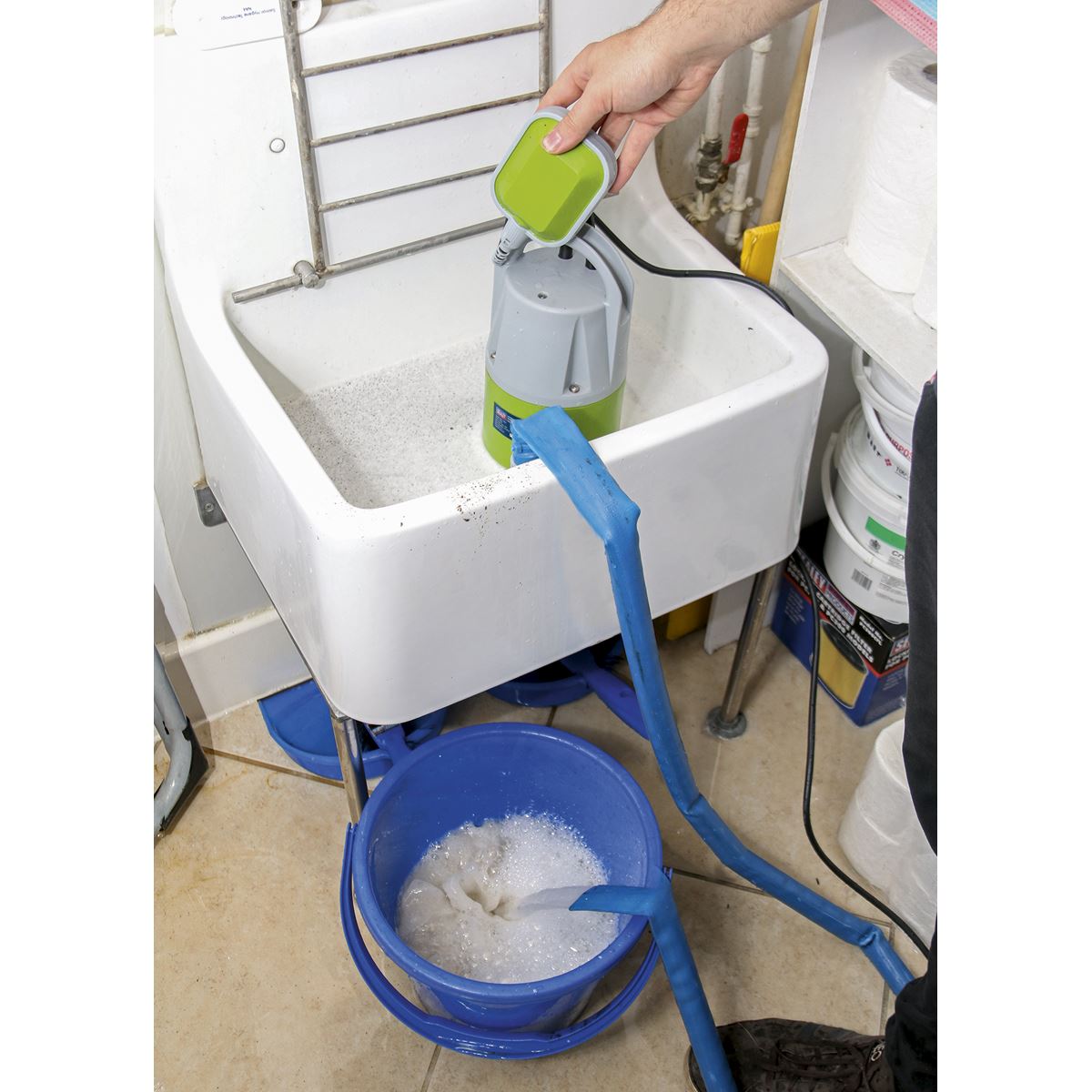 Sealey Submersible Clean & Dirty Water Pump Auto 217ltr/min 230V WPCD215