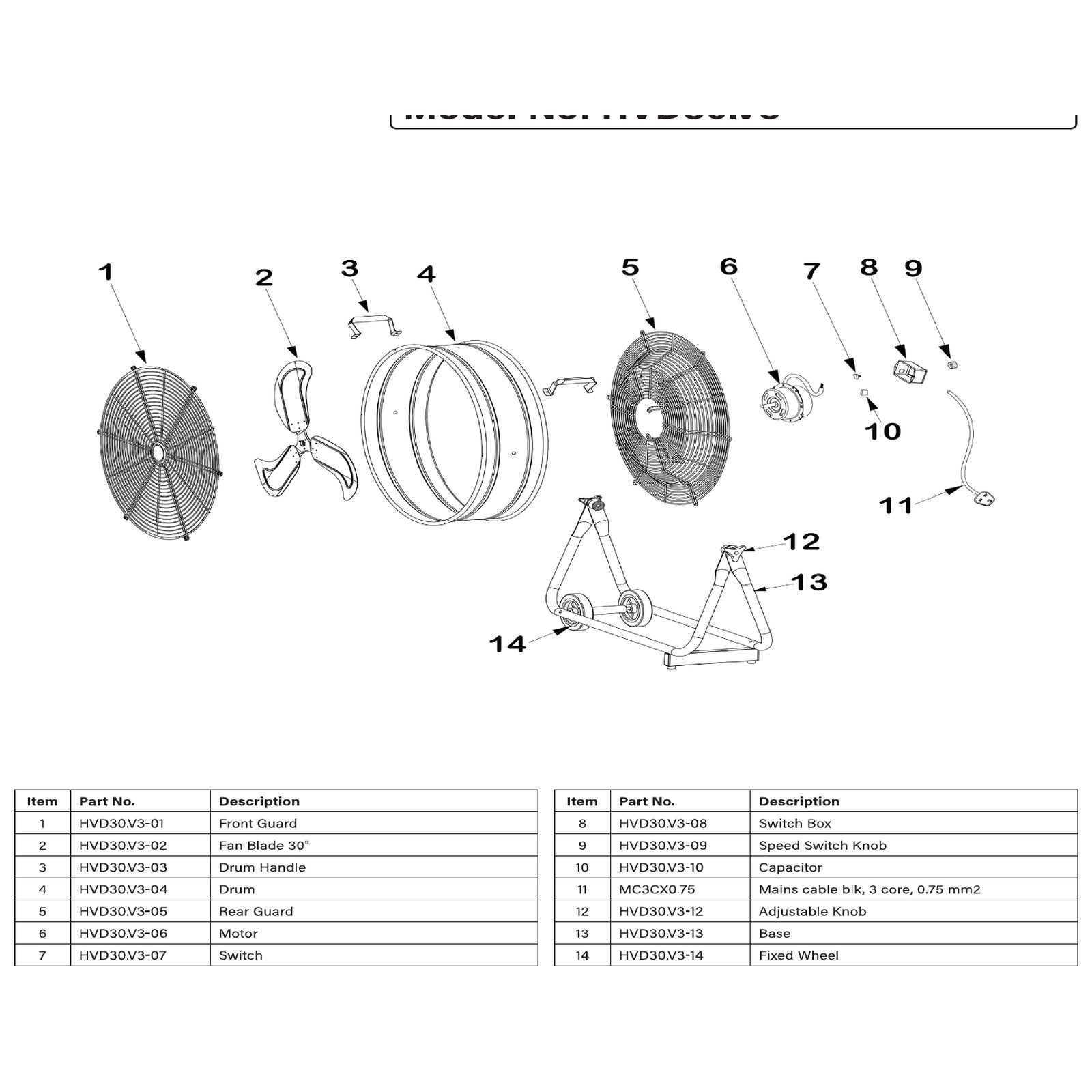 Sealey Capacitor HVD30.V3-10