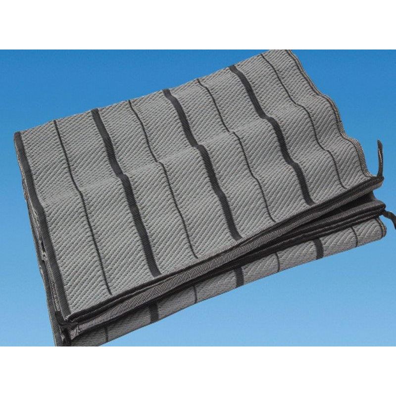 Luxury Awning Carpet 2.5 x 6.5m Moroccan Style Padded Ground Sheet H/D Grey PLS