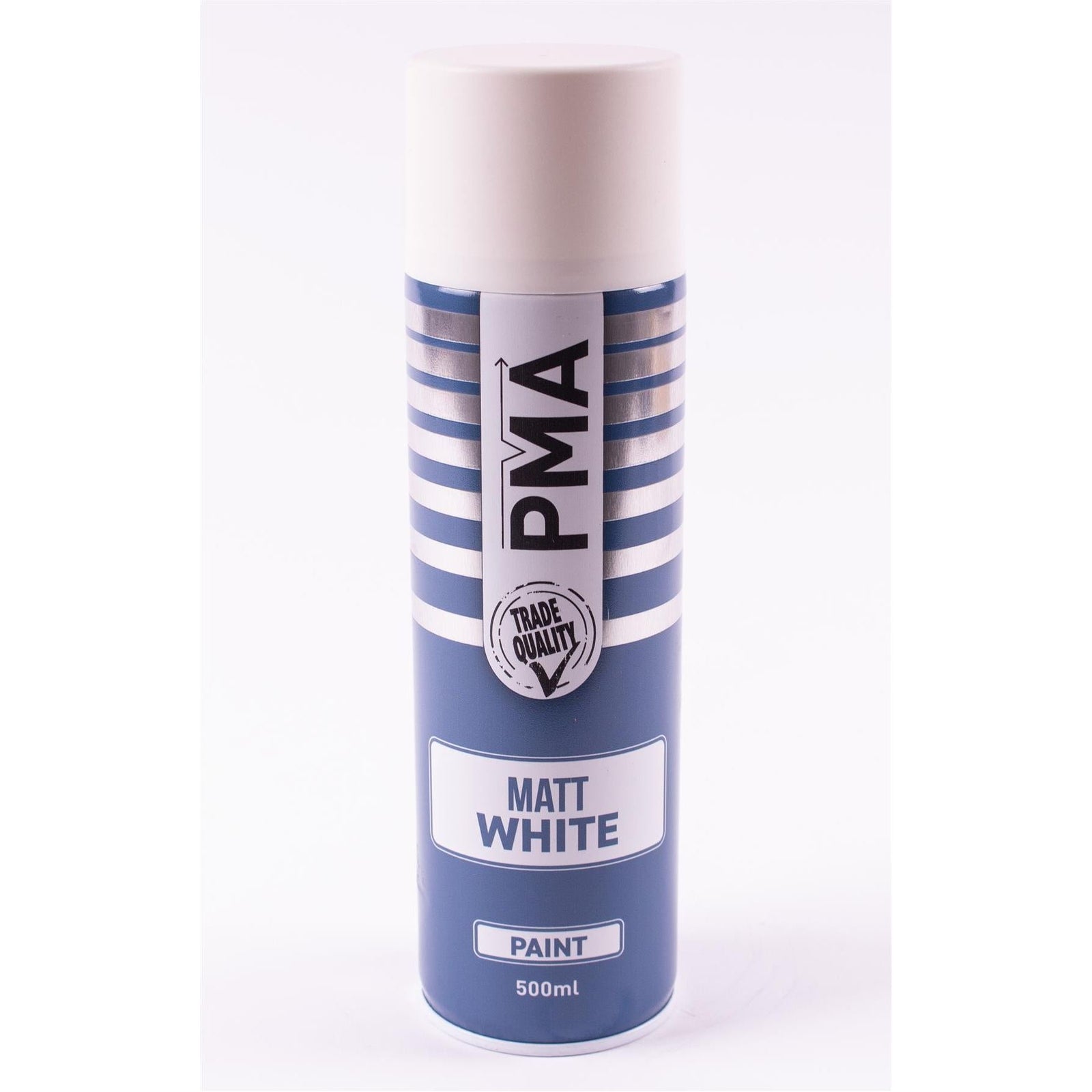 3 x PMA Aerosol Spray Paint Matt White Acrylic High Coverage 500ml