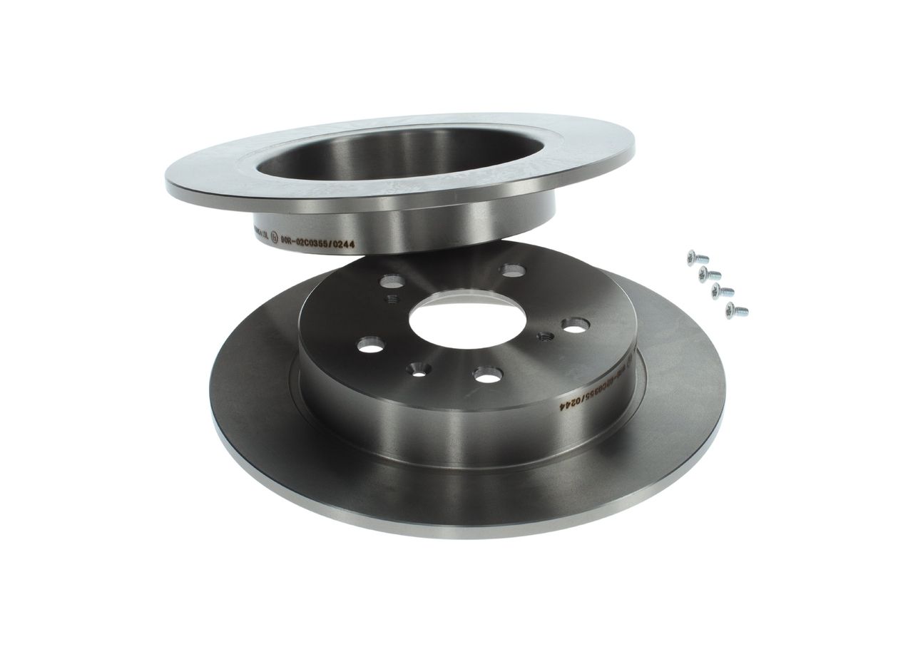 Bosch 2 x Solid 278mm Brake Disc 0986479047