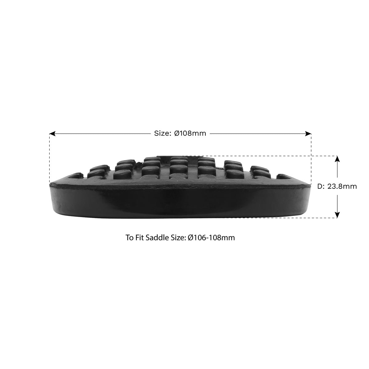 Sealey Safety Rubber Jack Pad Type C JP10