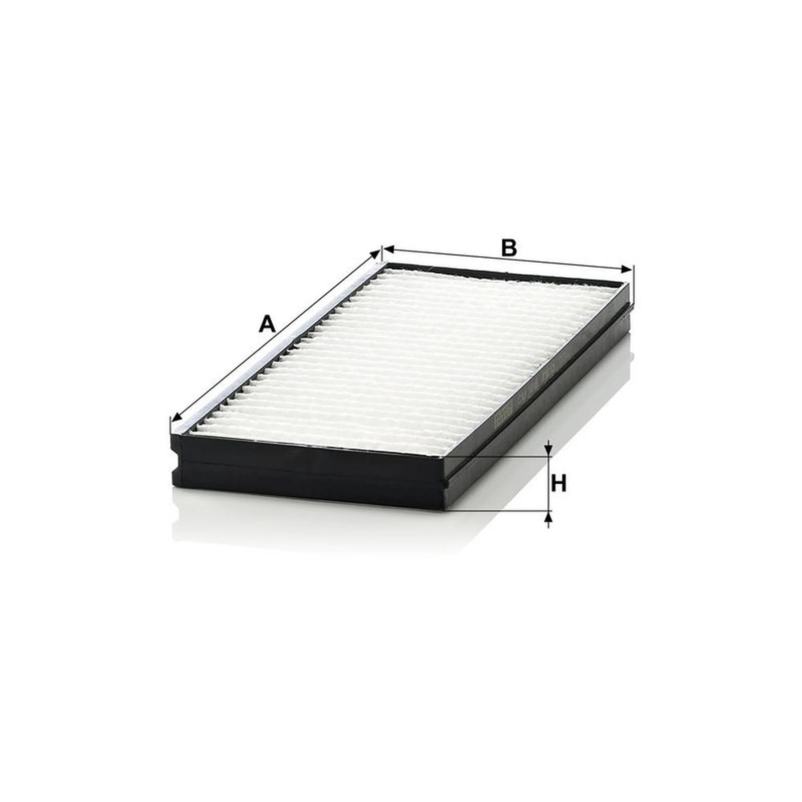 MANN-FILTER Cabin Air Filter (Pollen Filter) behind the glove CU 26 000-2