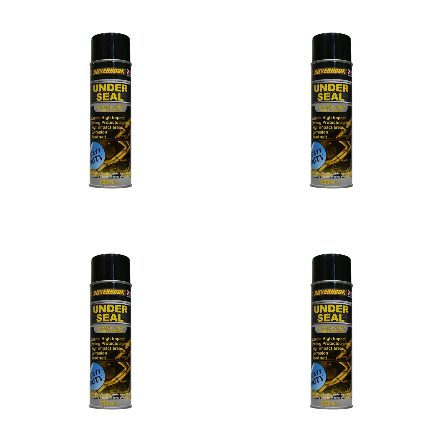 Silverhook Bitumastic Under Seal Spray Paint 500ml - SGUS1