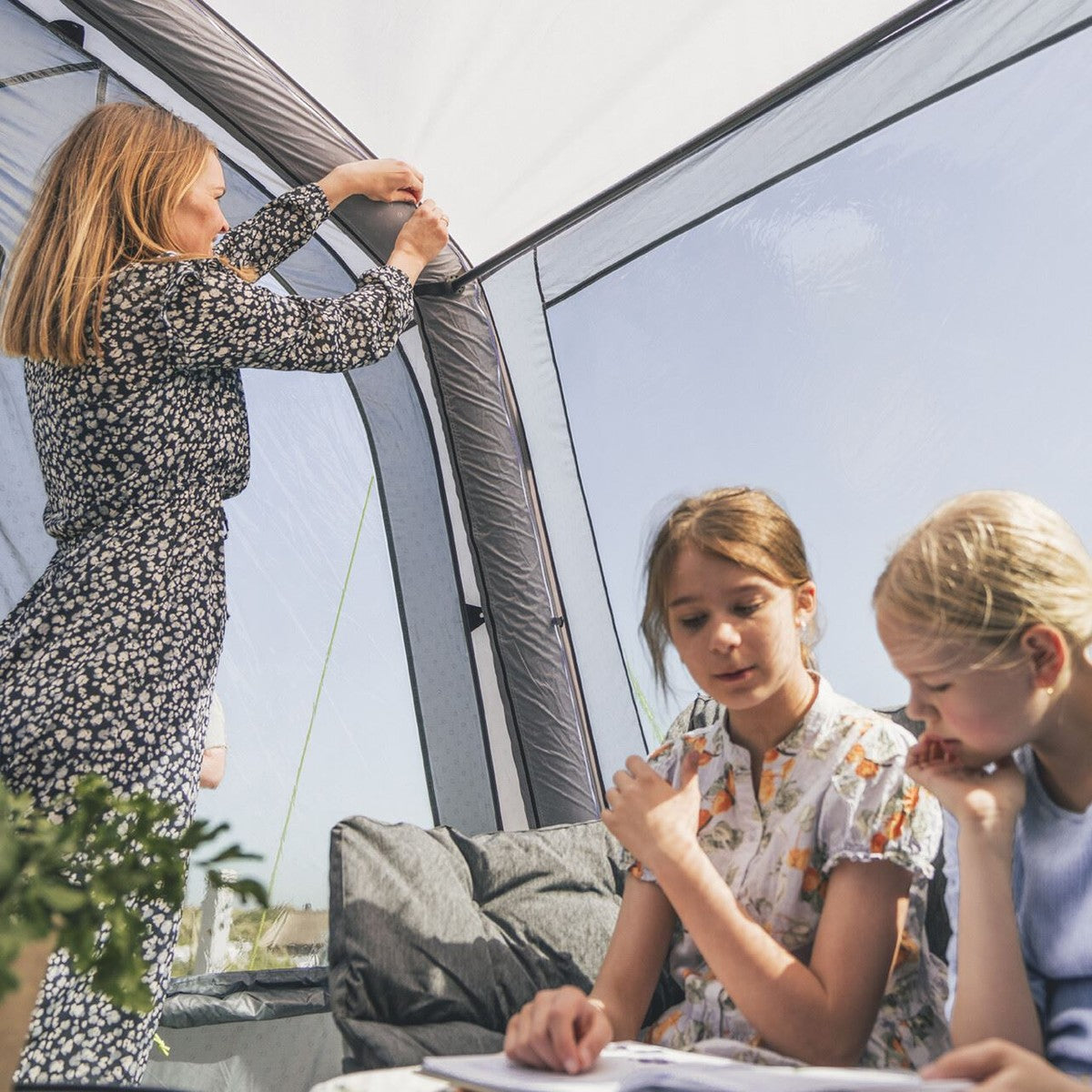 Outwell Monterey 4 Air 4 Berth Three Room Tunnel Tent