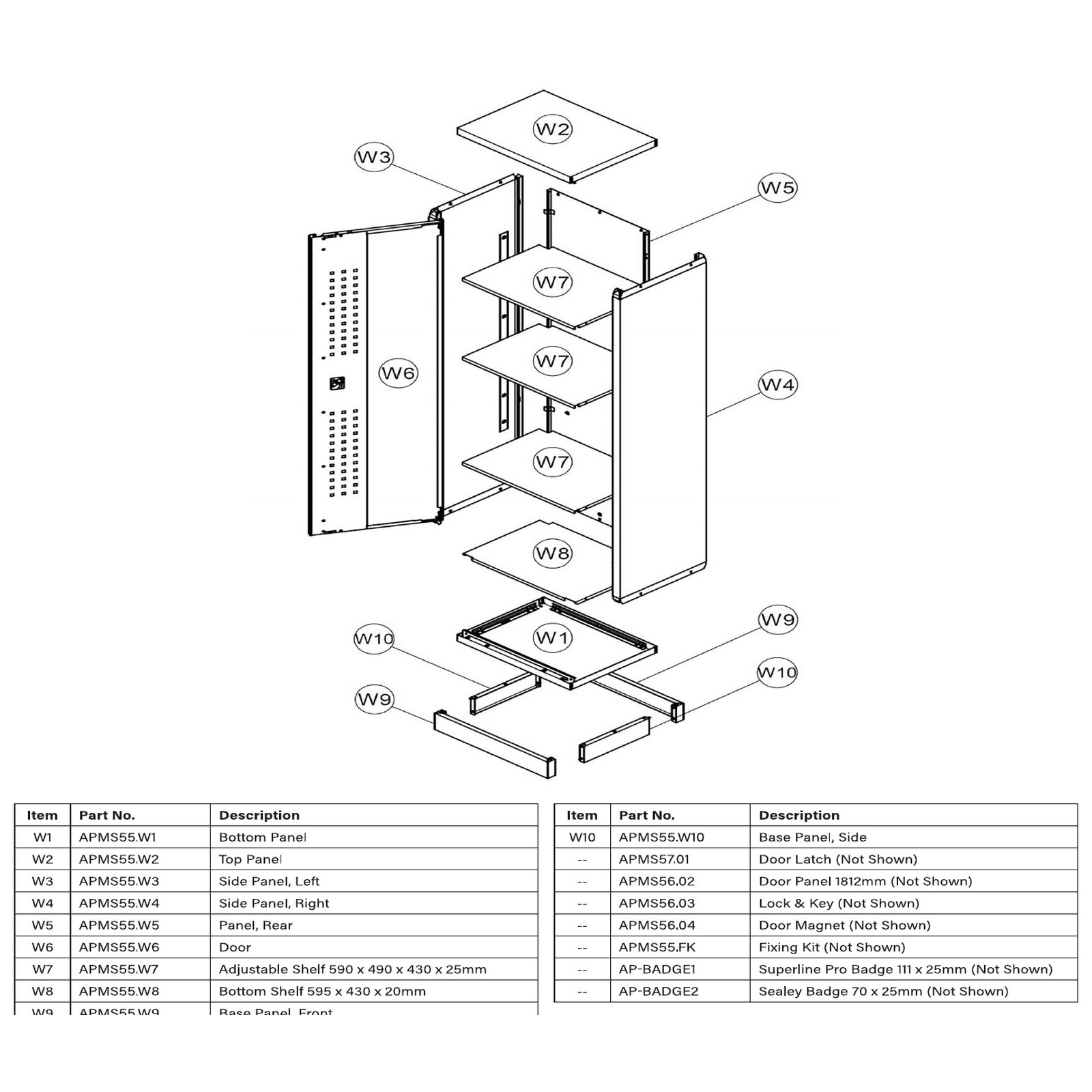 Sealey Lock & key APMS56.03