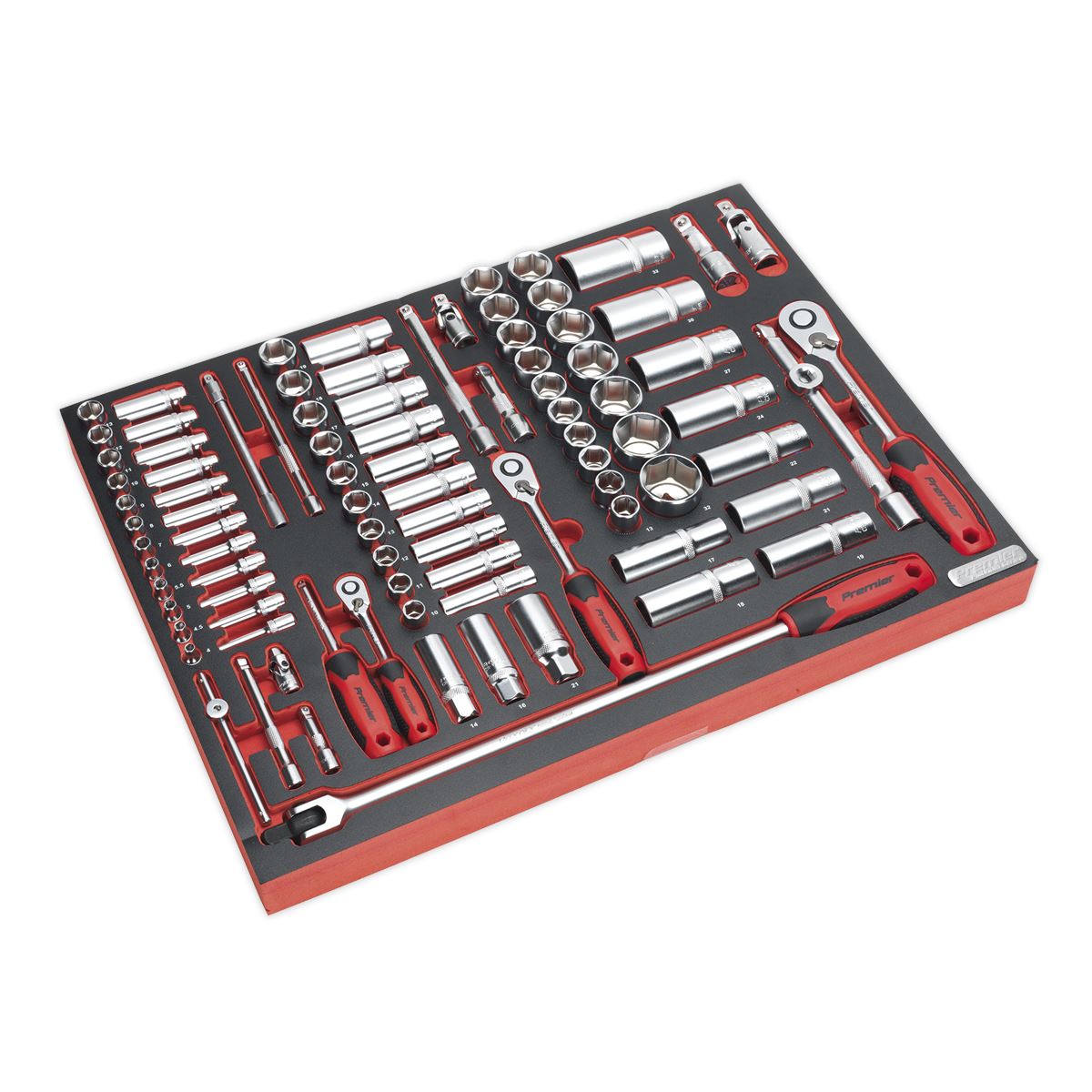 Superline PRO Tool Chest Combination 14 Drawer with 446pc Tool Kit - Red