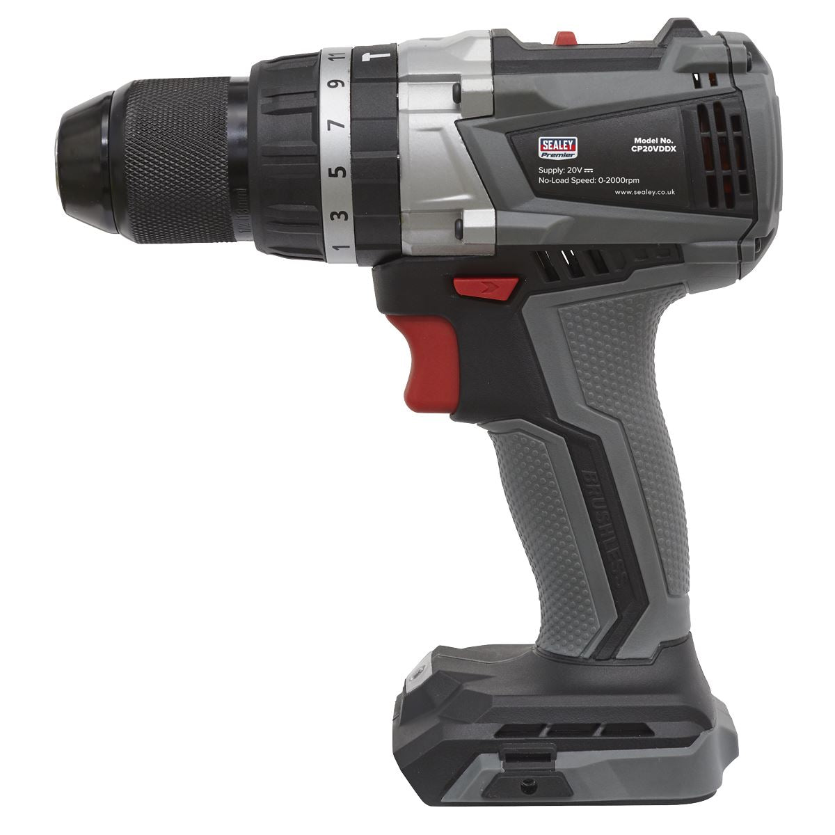 Sealey Brushless Combi Drill13mm 20V SV20 Series Body Only CP20VDDX