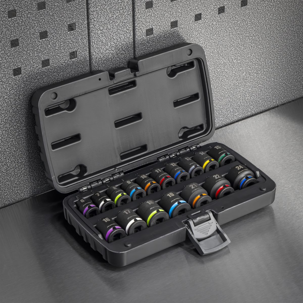 Sealey Premier Impact Socket Set 3/8" Drive 17 Piece